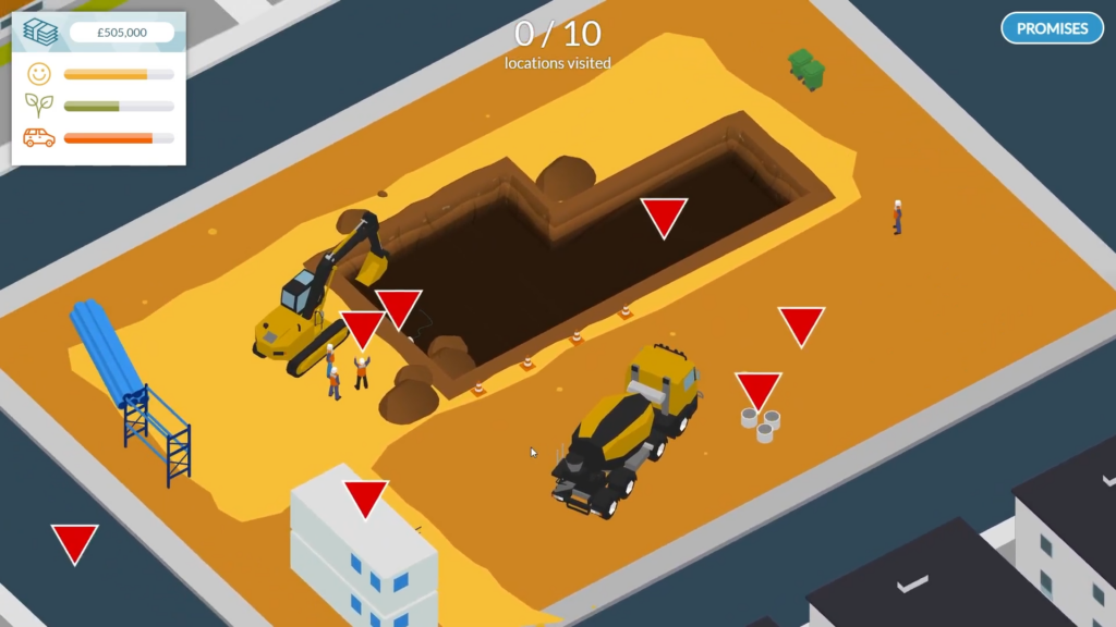 A screenshot of the ICE CityZen game.