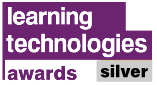 Logo for Learning Technologies Silver Award.